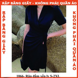 Rập đầm xếp ly cổ ve mã 1066- giấy A0 (BẢN VẼ)