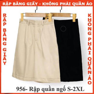 Rập giấy A0 mã 956 - quần ngố