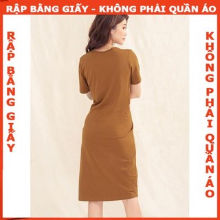 Rập giấy A0 mã 1067 - đầm thun nhún eo