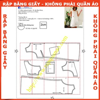 Rập đầm suông sát nách - Rập giấy mã 27