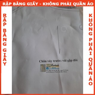 Rập giấy A0 đầm cho mẹ mã 818