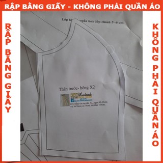 Rập giấy A0 đầm cho mẹ mã 818