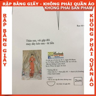 Rập giấy A0 áo dài nữ mã AD24