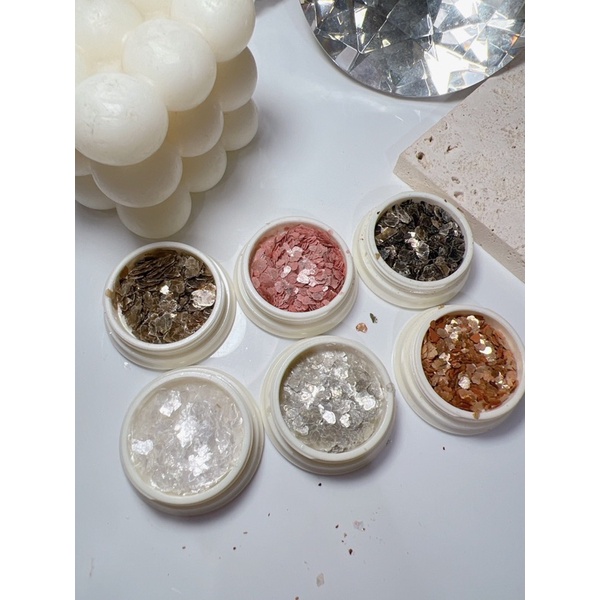 Set nhũ giả xà cừ 6 màu