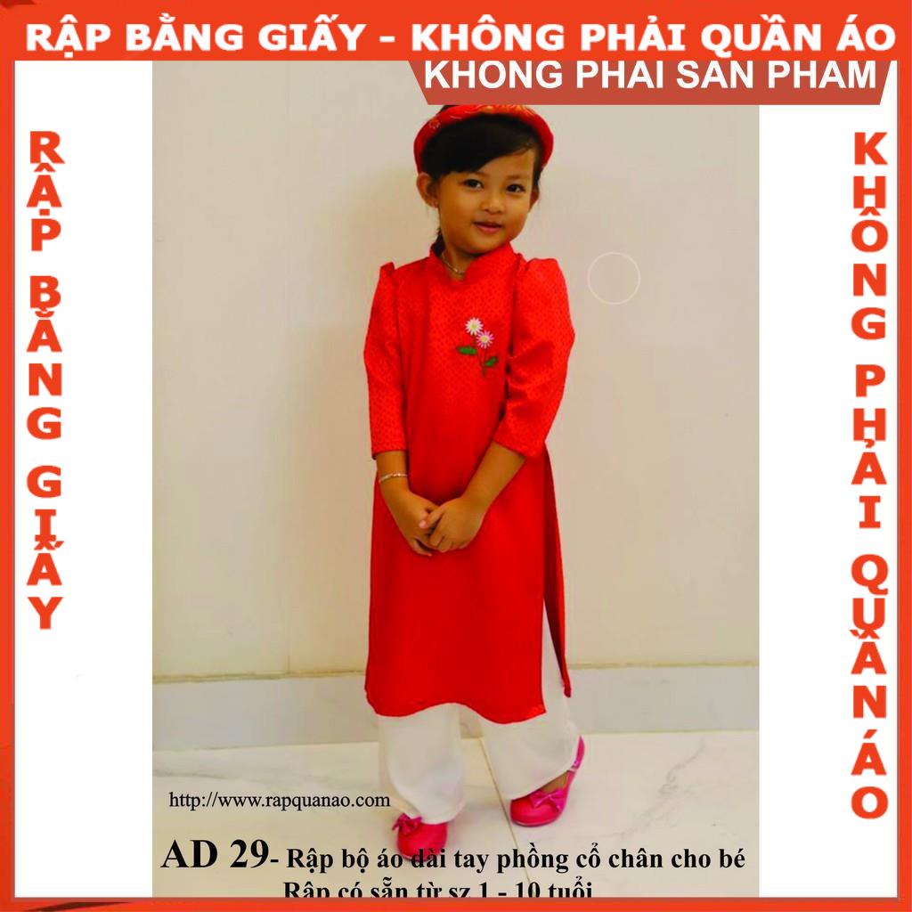 Rập giấy A0 áo dài bé gái AD29 -