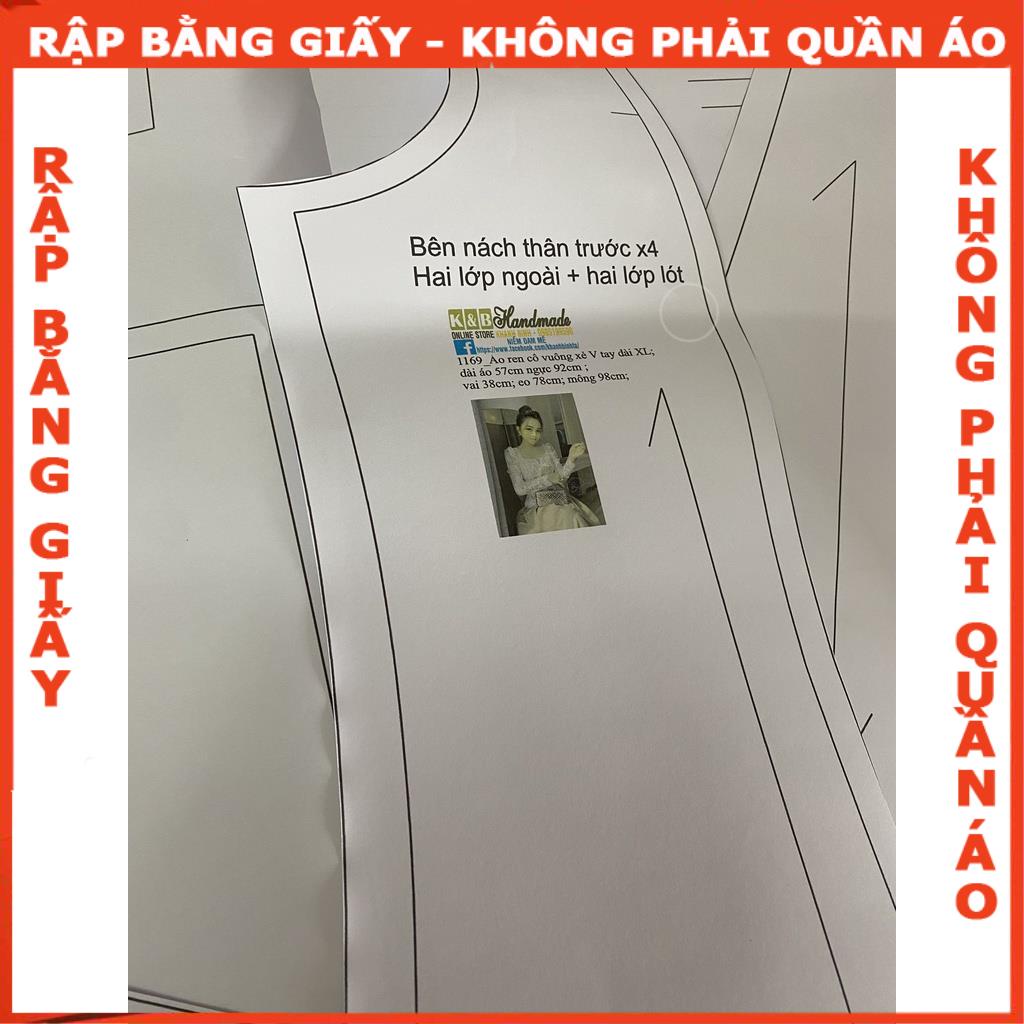 Rập giấy áo kiểu mã 1169