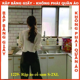 Rập giấy A0 mã 1229 - áo cổ sam