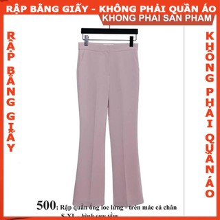 Rập giấy A0 quần loe mã 500 (BẢN VẼ)
