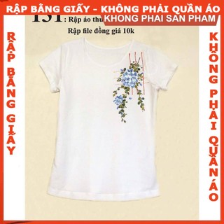 Rập giấy A0 áo thun cổ tròn mã 131 (BẢN VẼ)