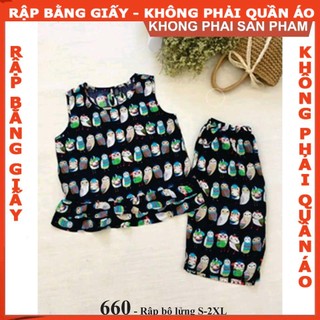 Rập giấy mã 660 (BẢN VẼ) rập bộ mặc nhà