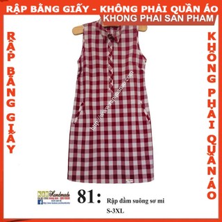 Rập giấy mã 81 - Rập đầm sơ mi (BẢN VẼ)