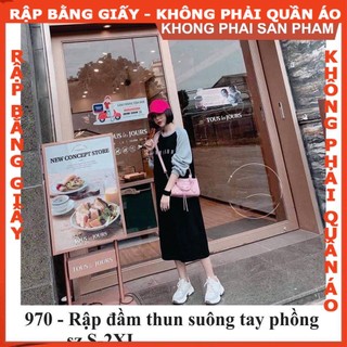 Rập giấy A0 đầm nữ mã 970 (BẢN VẼ)