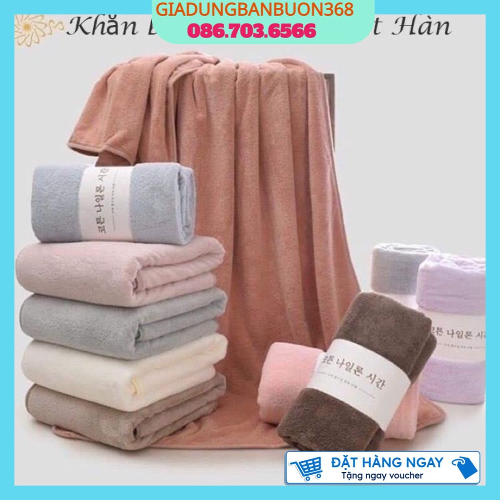 KHĂN TẮM HÀN QUỐC SIZE 70X140CM