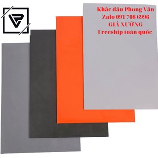 Cao su khắc bằng tia laser a4 khắc dấu 2.3mm freeship