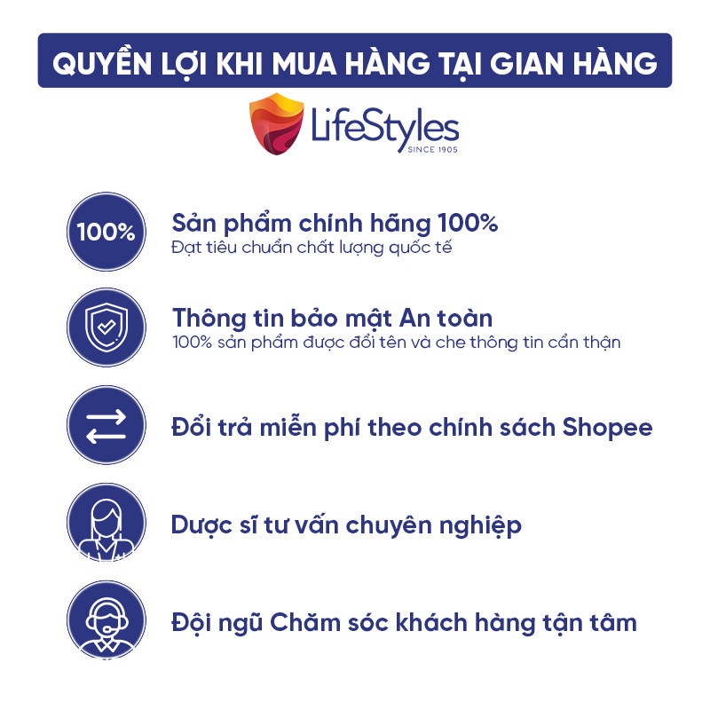 Bao cao su kéo dài thời gian quan hệ LifeStyles Epic có gai hộp 3 bao chính hiệu