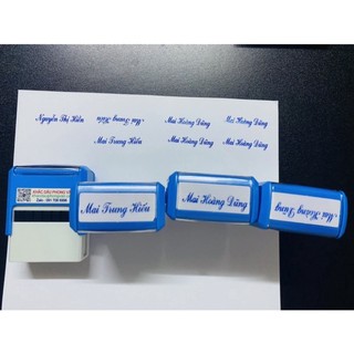 Khắc con dấu tên với cán dấu đẹp freeship