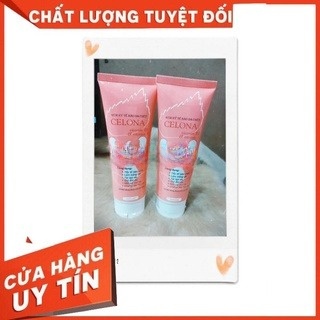 Kem tẩy tế bào chết Celona ( HỒNG ) 300ML  làm sạch da, bụi bẩn , bã nhờn , giúp da căng bóng mịn  màng