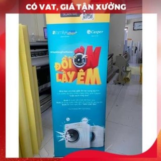 Khung standee cuốn nhựa cao cấp KT 60x160cm - 80x200cm, Standee cuốn nhựa loại tốt