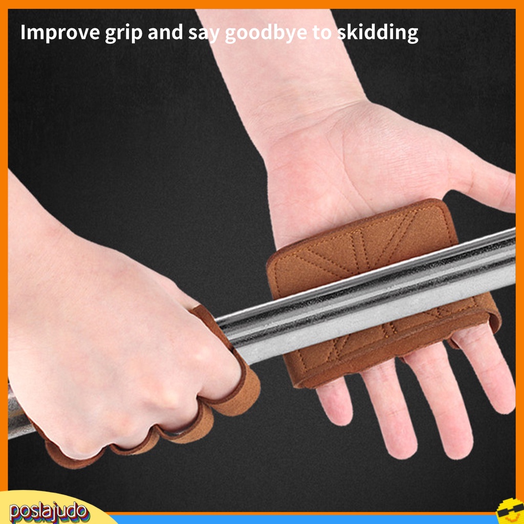 2pcs Găng tay nâng tạ chống gỉ thoáng khí bảo vệ lòng bàn tay cho người lớn