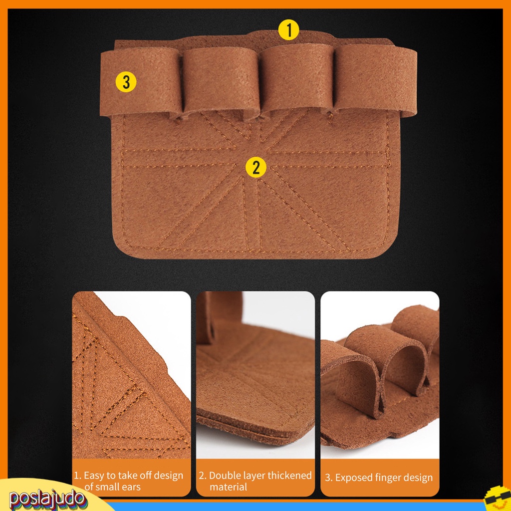 2pcs Găng tay nâng tạ chống gỉ thoáng khí bảo vệ lòng bàn tay cho người lớn