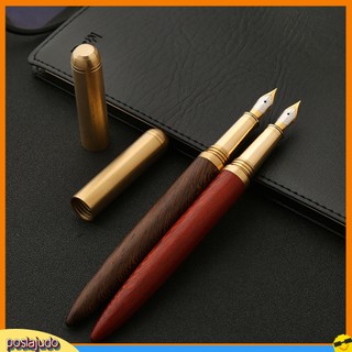 (Poslajudo) POS_Vintage 0.7mm Nibs Handcrafted Wood Fountain Pen Signature Writing Business Gift