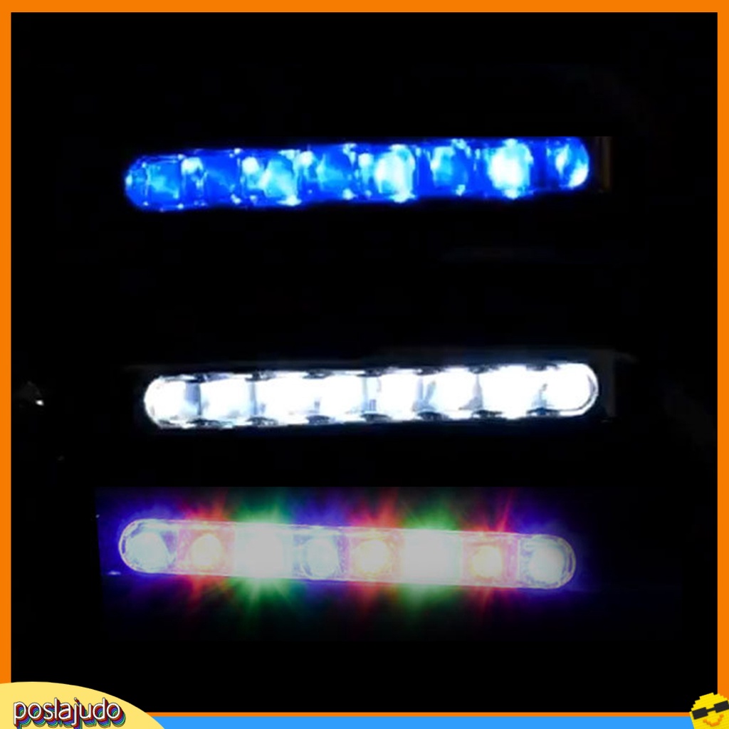 Đèn led 8 bóng chạy bằng năng lượng gió dùng trang trí xe hơi