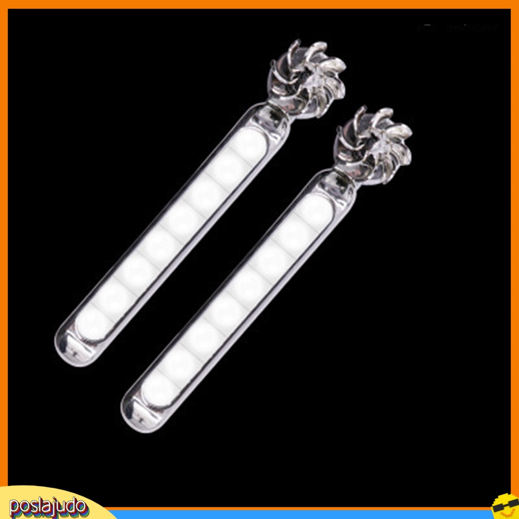 Đèn led 8 bóng chạy bằng năng lượng gió dùng trang trí xe hơi