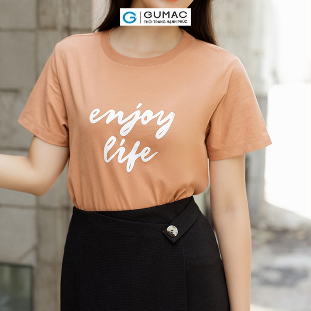 [BST MỚI RA MẮT THÁNG 6] Áo thun in chữ thời trang GUMAC ATD06089