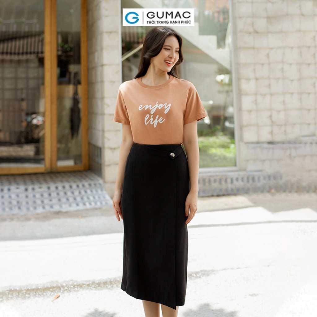 [BST MỚI RA MẮT THÁNG 6] Áo thun in chữ thời trang GUMAC ATD06089