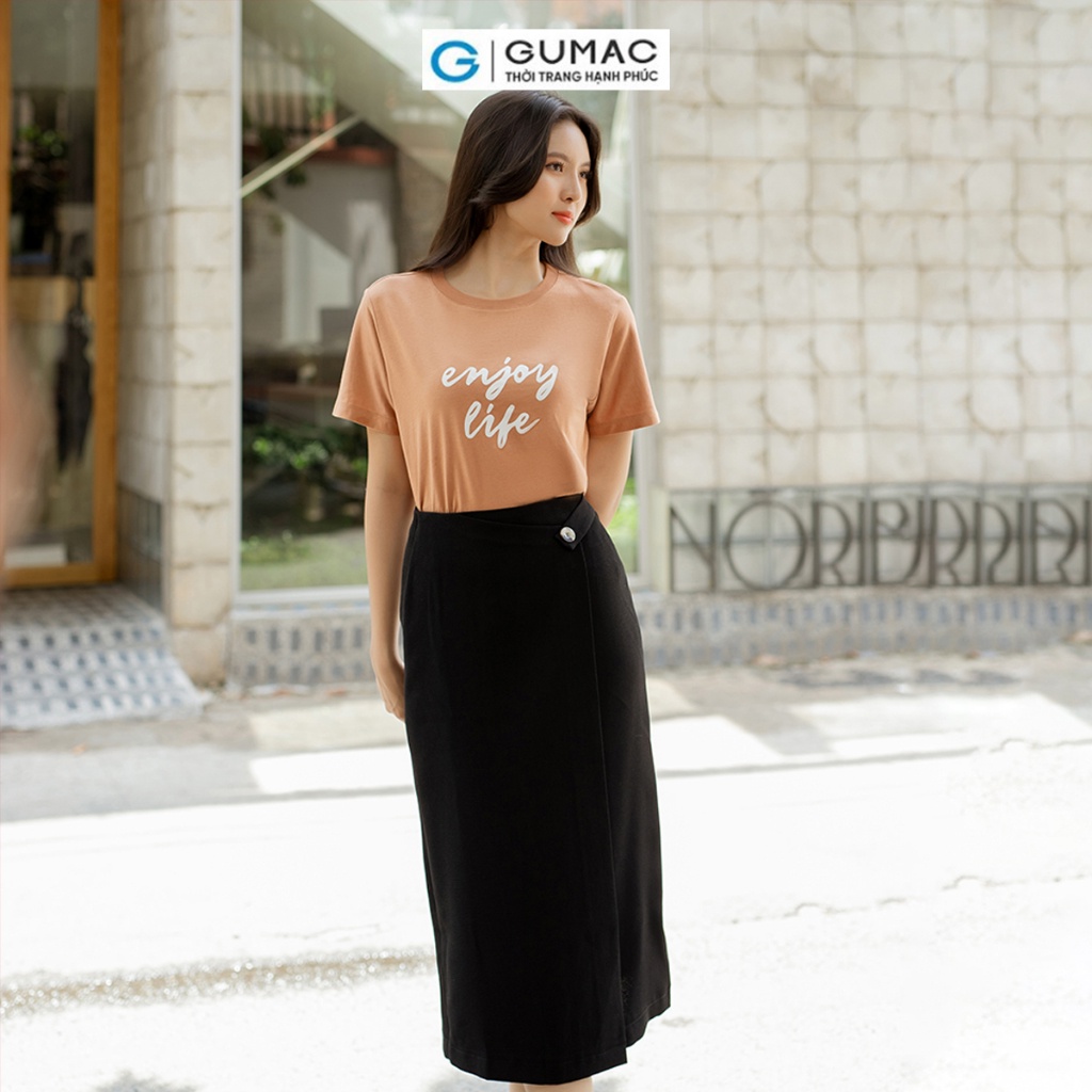 [BST MỚI RA MẮT THÁNG 6] Áo thun in chữ thời trang GUMAC ATD06089