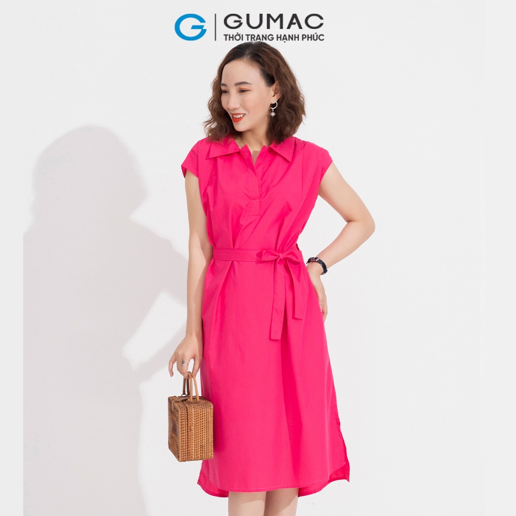 [BST MỚI THÁNG 5] Đầm sơ mi vai kiểu GUMAC DD05041