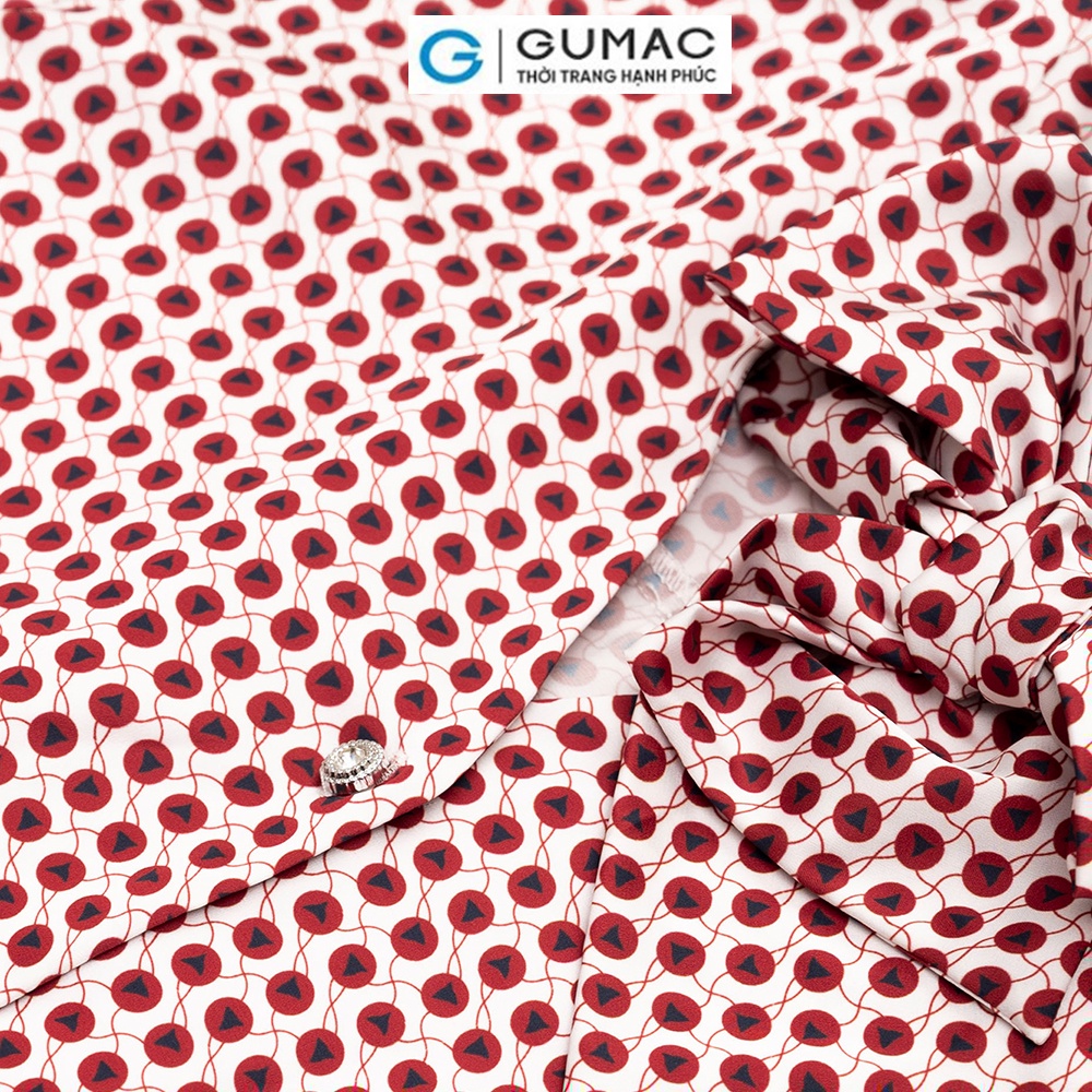 Áo kiểu họa tiết thời trang GUMAC AC12088