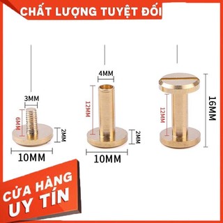 10 cái Đinh tán loại vặn ốc( Phụ kiện đồng, inox)