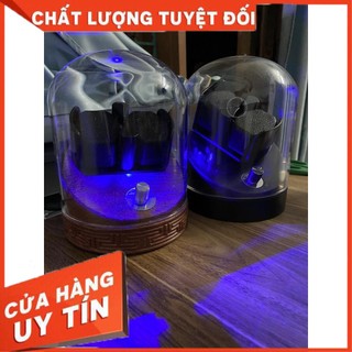 ĐỘC và LẠ Hộp xoay đồng hồ cơ kiểu tháp chuông 2 xoay gỗ nguyên khối