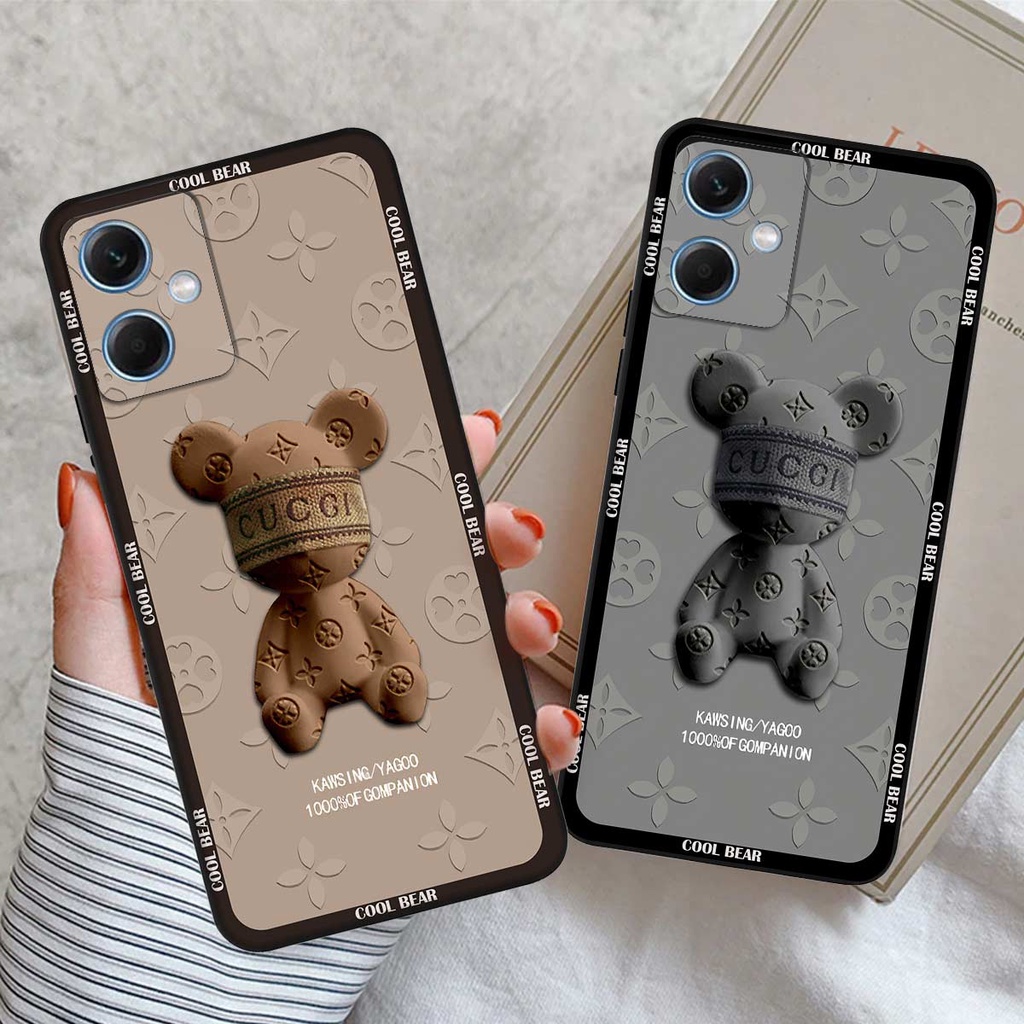 Ốp lưng Xiaomi Redmi Note 12 4G 5G 12 Pro 12s bear, k@ws thương hiệu phong cách ốp lưng thời trang cao cấp
