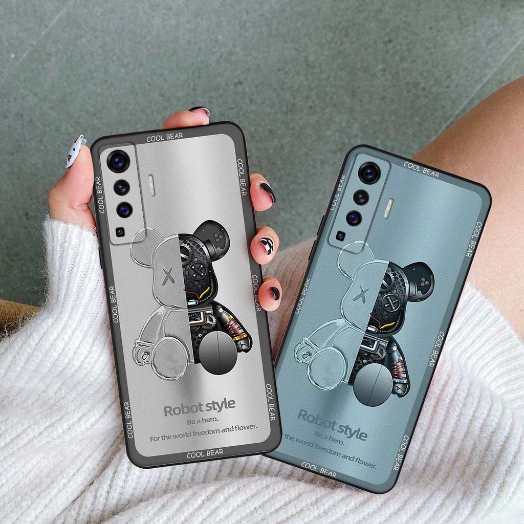 Ốp lưng Vivo X50 4G 5G / X50 Pro bear, k@ws thương hiệu phong cách ốp lưng thời trang cao cấp