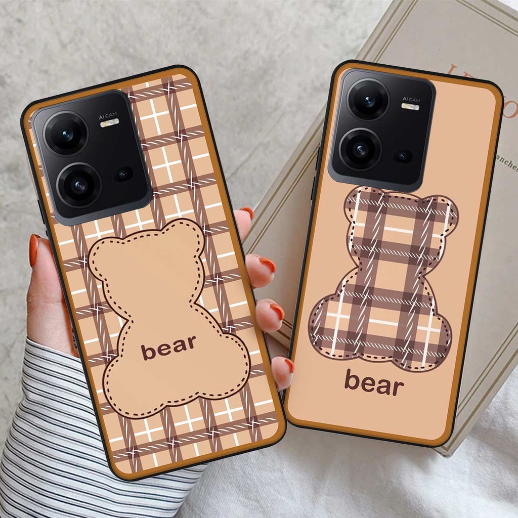 Ốp lưng Vivo V25 5G / V25e / V25 Pro ốp điện thoại LineBear, bé tóc xù, hoa siêu đẹp