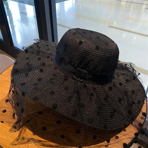 Mũ Cói Rộng Vành Che Nắng Phối Ren Thời Trang Đi Biển Mùa Hè Cho Nữ