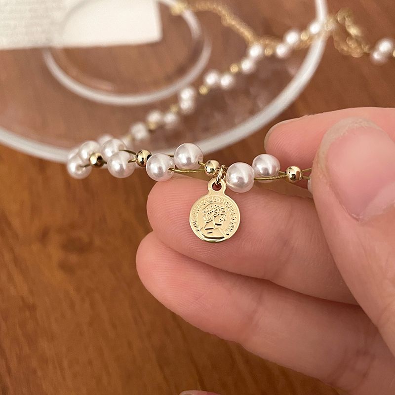 Vòng Cổ choker Đính Ngọc Trai Sang Trọng Thời Trang Mùa Hè Cho Nữ