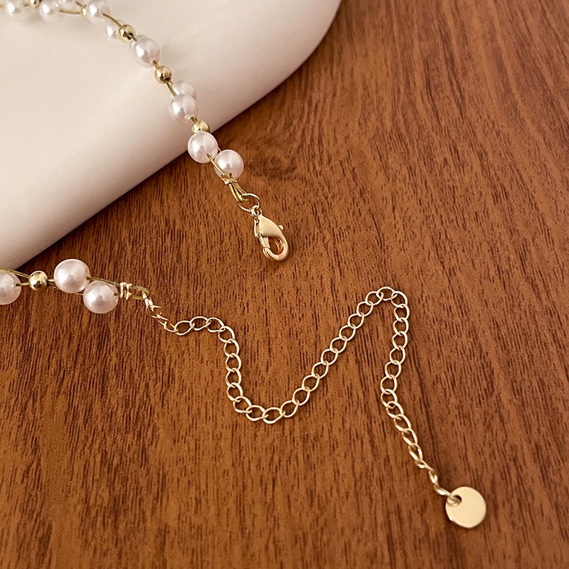 Vòng Cổ choker Đính Ngọc Trai Sang Trọng Thời Trang Mùa Hè Cho Nữ