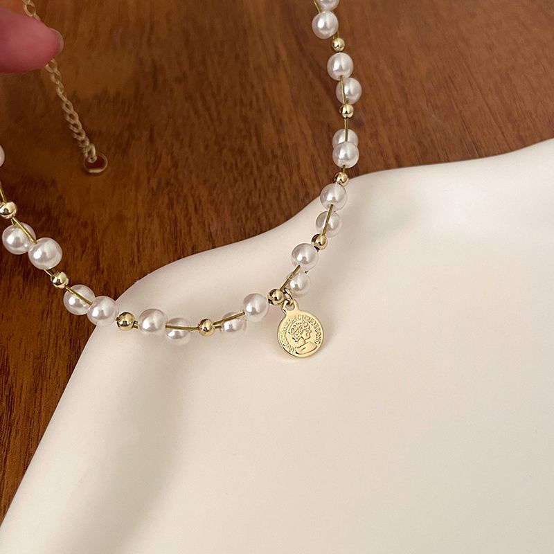 Vòng Cổ choker Đính Ngọc Trai Sang Trọng Thời Trang Mùa Hè Cho Nữ