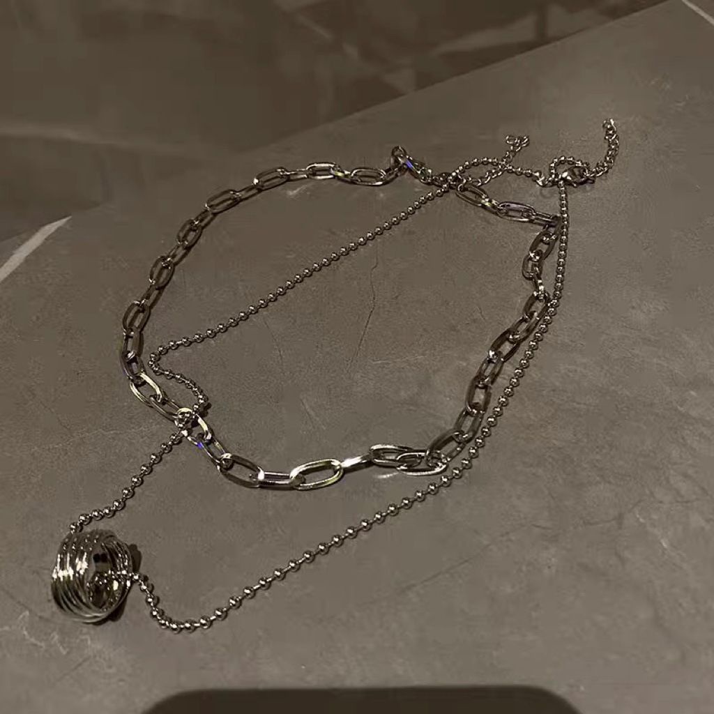 Dây Chuyền Hai Lớp Thiết Kế Sang Trọng Thời Trang Bốn Mùa Cho Nữ