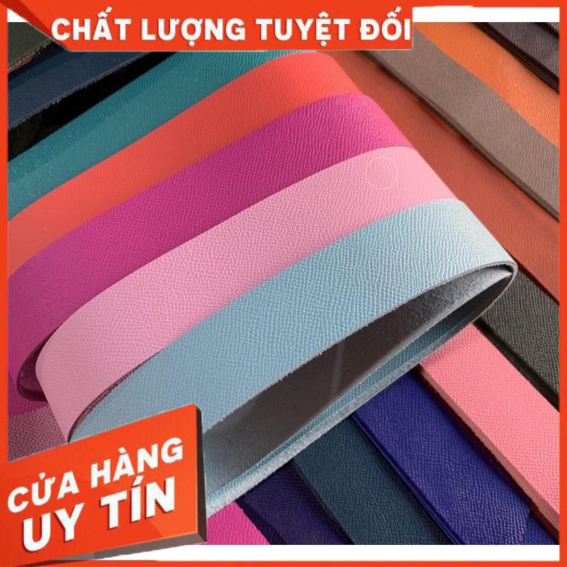 (Leather for Hermes) Phôi dây lưng Epsom