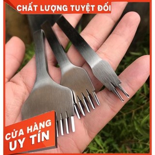 ( Tool, dụng cụ) Đục xiên bộ 3 cây(2 răng+5 răng+10 răng)