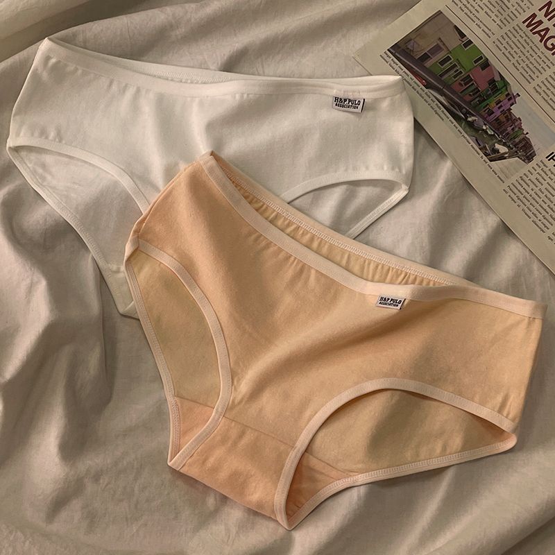 Quần Lót Tam Giác Bằng Cotton Nguyên Chất Cỡ Lớn Phong Cách Hàn Quốc Cho Nữ