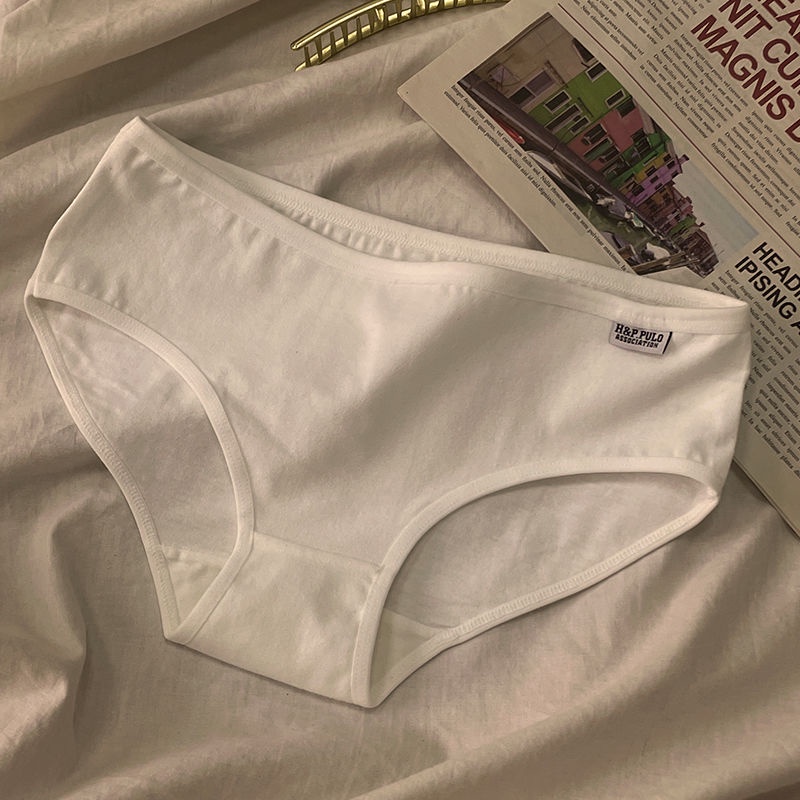 Quần Lót Tam Giác Bằng Cotton Nguyên Chất Cỡ Lớn Phong Cách Hàn Quốc Cho Nữ