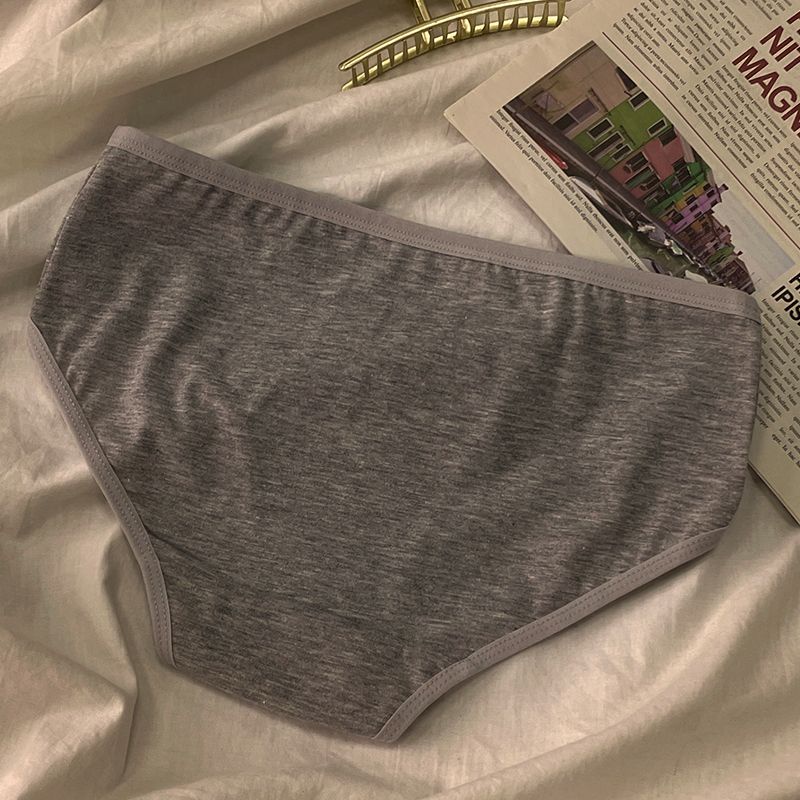 Quần Lót Tam Giác Bằng Cotton Nguyên Chất Cỡ Lớn Phong Cách Hàn Quốc Cho Nữ