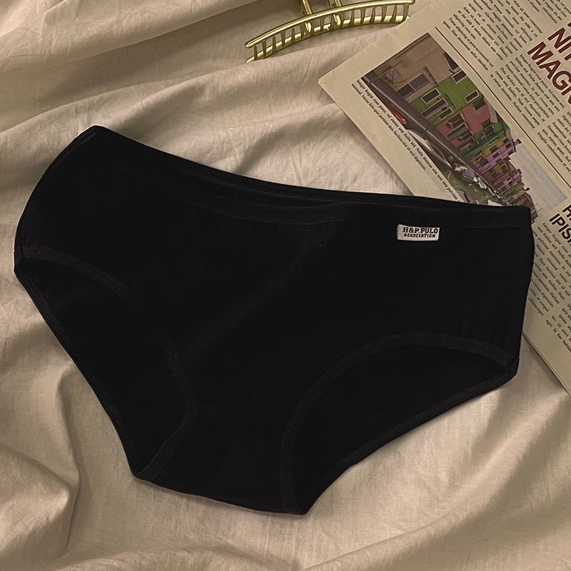 Quần Lót Tam Giác Bằng Cotton Nguyên Chất Cỡ Lớn Phong Cách Hàn Quốc Cho Nữ