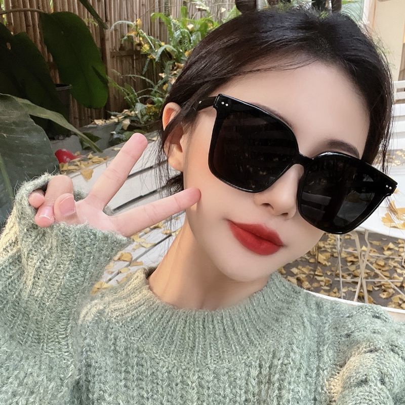Kính Mát Gọng Vuông Lớn Màu Nâu Mỏng Mặt To Suyan net r Phong Cách Hàn Quốc Cho Nữ
