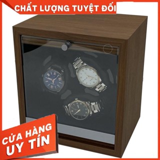   BH 2 NĂM  Tủ Hộp Đựng Đồng Hồ Cơ 3 Xoay Chính Hãng Cao Cấp - Hộp Lắc Lên Cót Đồng Hồ 